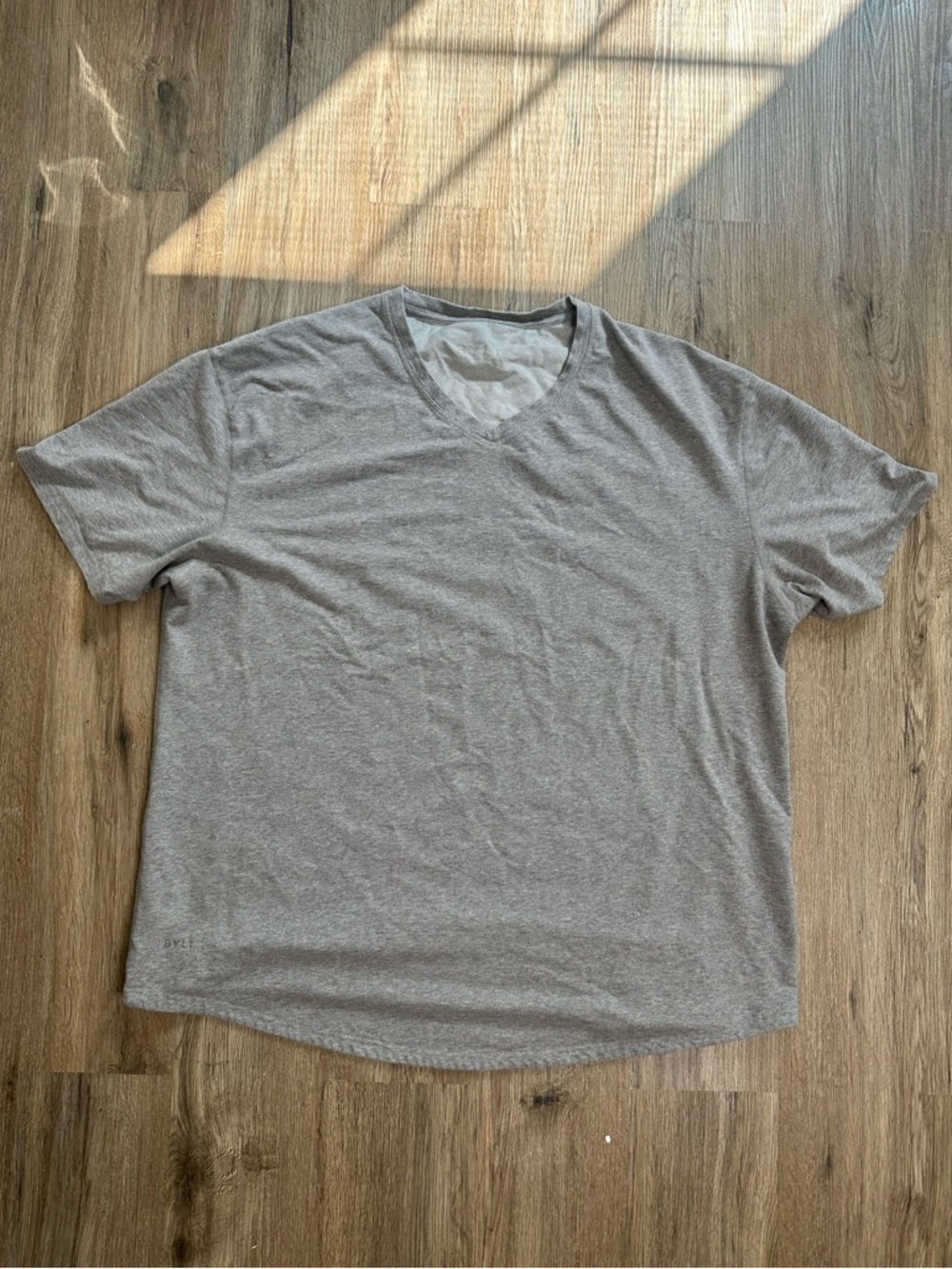 BYLT V-Neck Short Sleeve Shirt - Gray